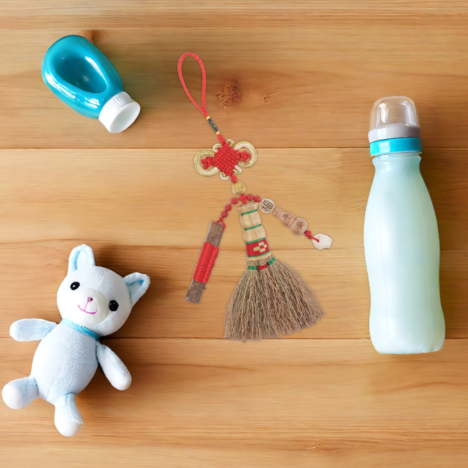 Baby Nursery Vintage - Piccola scopa da culla, ciondolo da