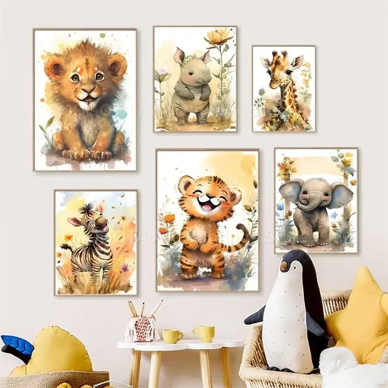 Baby Nursery Picture Frames - (Senza cornice) Dipinto su tela con