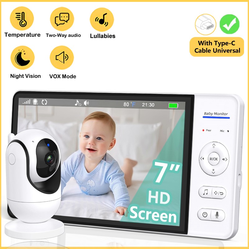 Wearable Baby Monitor - No WiFi Baby Monitor da 7