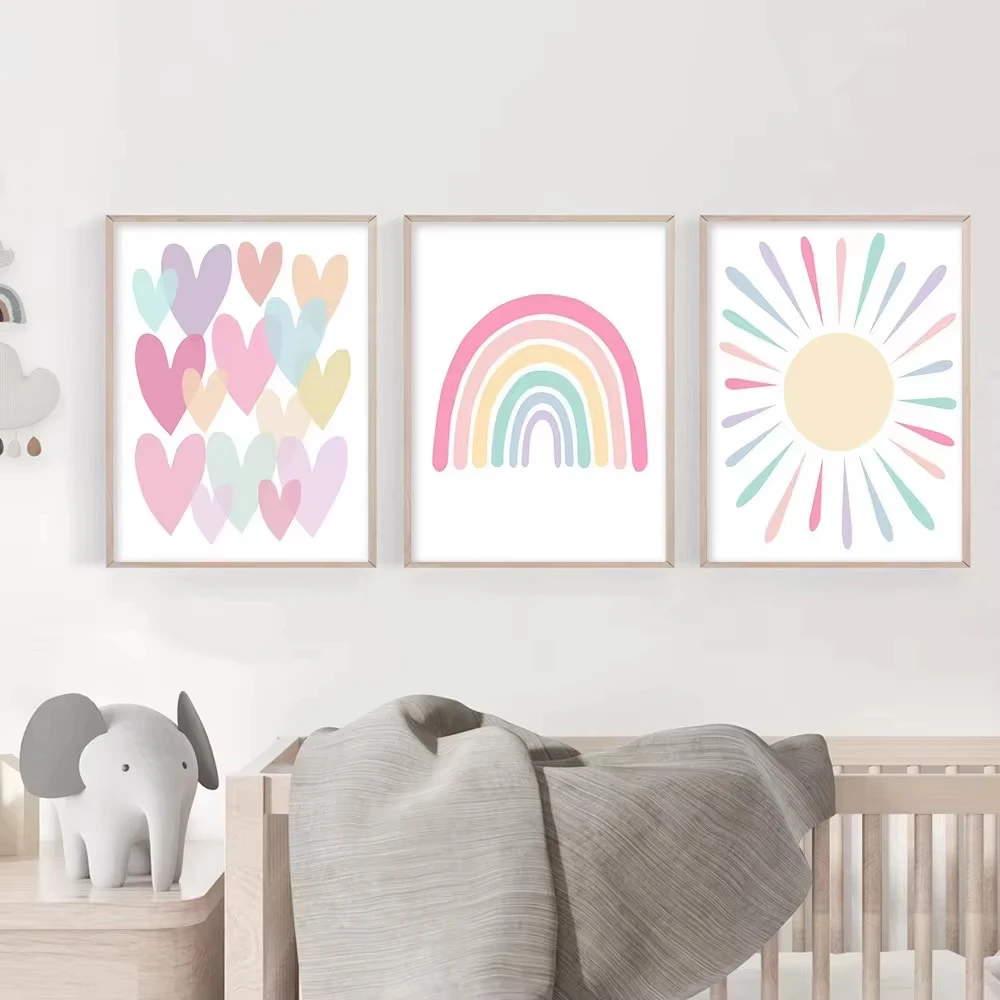 Baby Nursery Picture Frames - (Senza cornice) Poster con cuore a