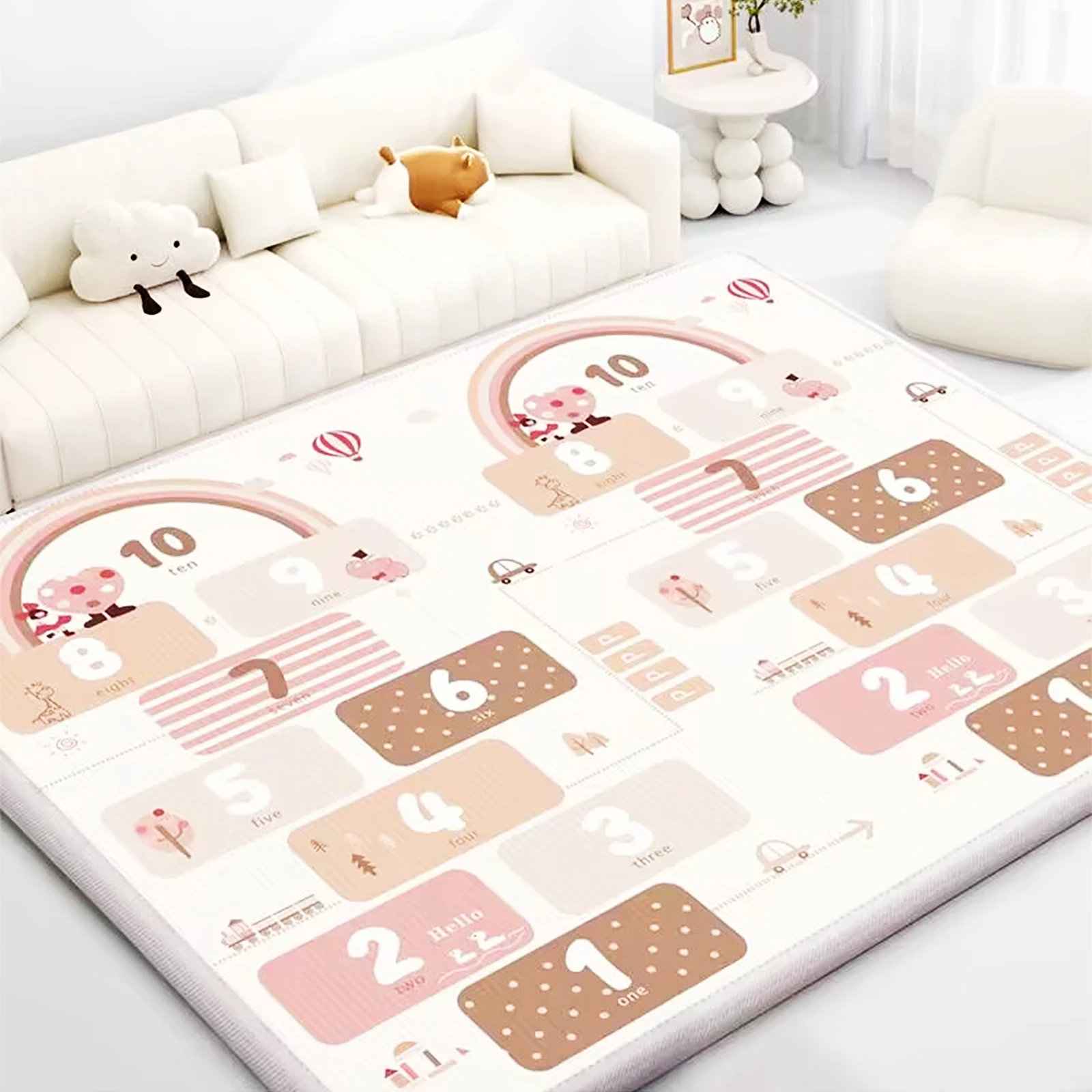 Baby Nursery Rug - Tappeto Gioco per Bambini Spesso 1/0,5