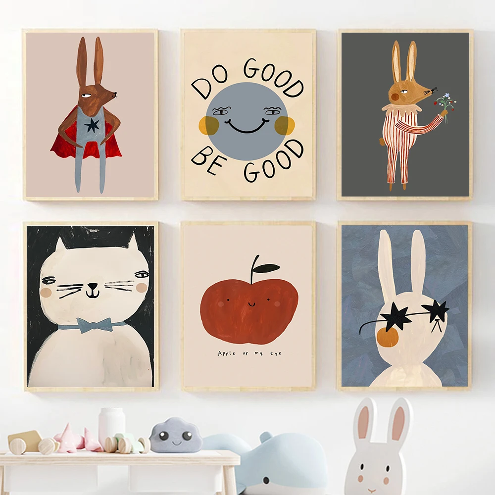 Baby Nursery Picture Frames - (Senza cornice) Divertente quadro su tela