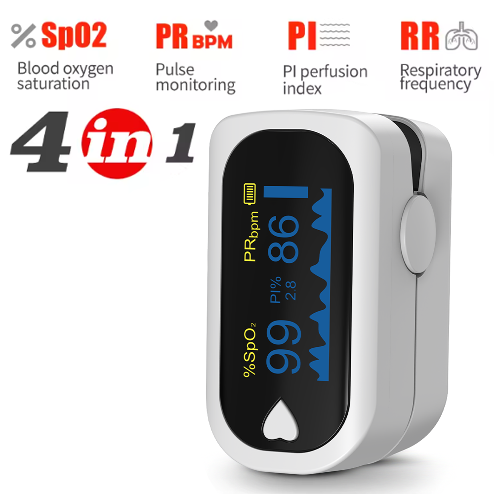 Wearable Baby Monitor - Pulsossimetro da Dito Medicale TFT Portatile,