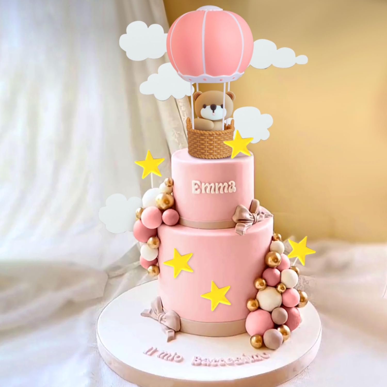 LaVenty Decorazione torta orso - Baby Nursery Hot Air Balloon recensione e prezzo