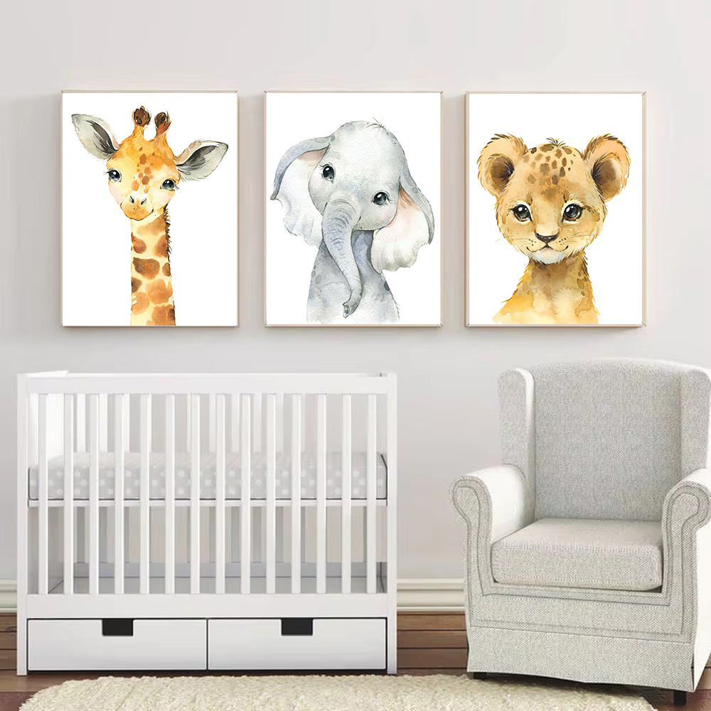 Safari Nursery Decor Set di 3  - Baby Nursery Jungle recensione e prezzo