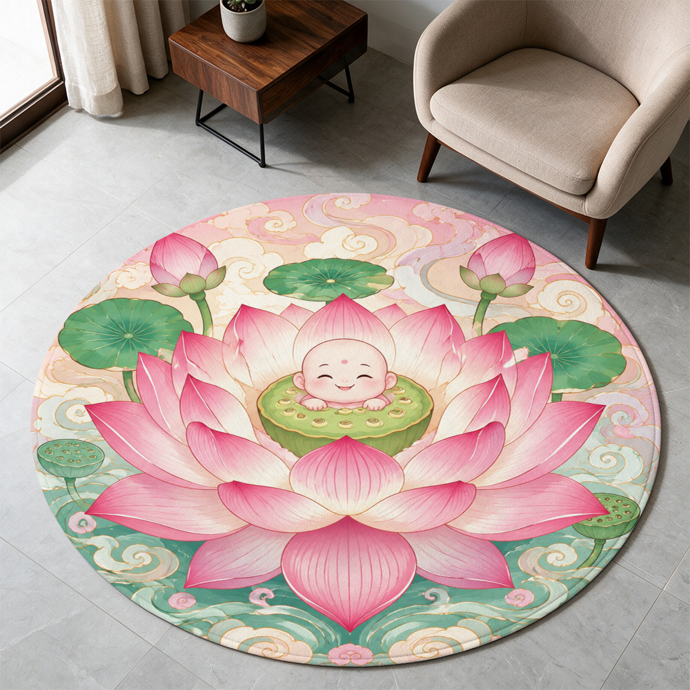 Tappeto Rotondo con Fiore di L - Baby Nursery Rug recensione e prezzo