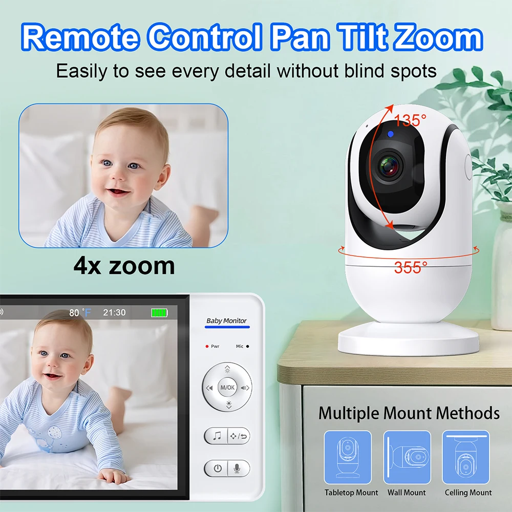 7.0 ''Video Baby Monitor 720P  - Wearable Baby Monitor recensione e prezzo