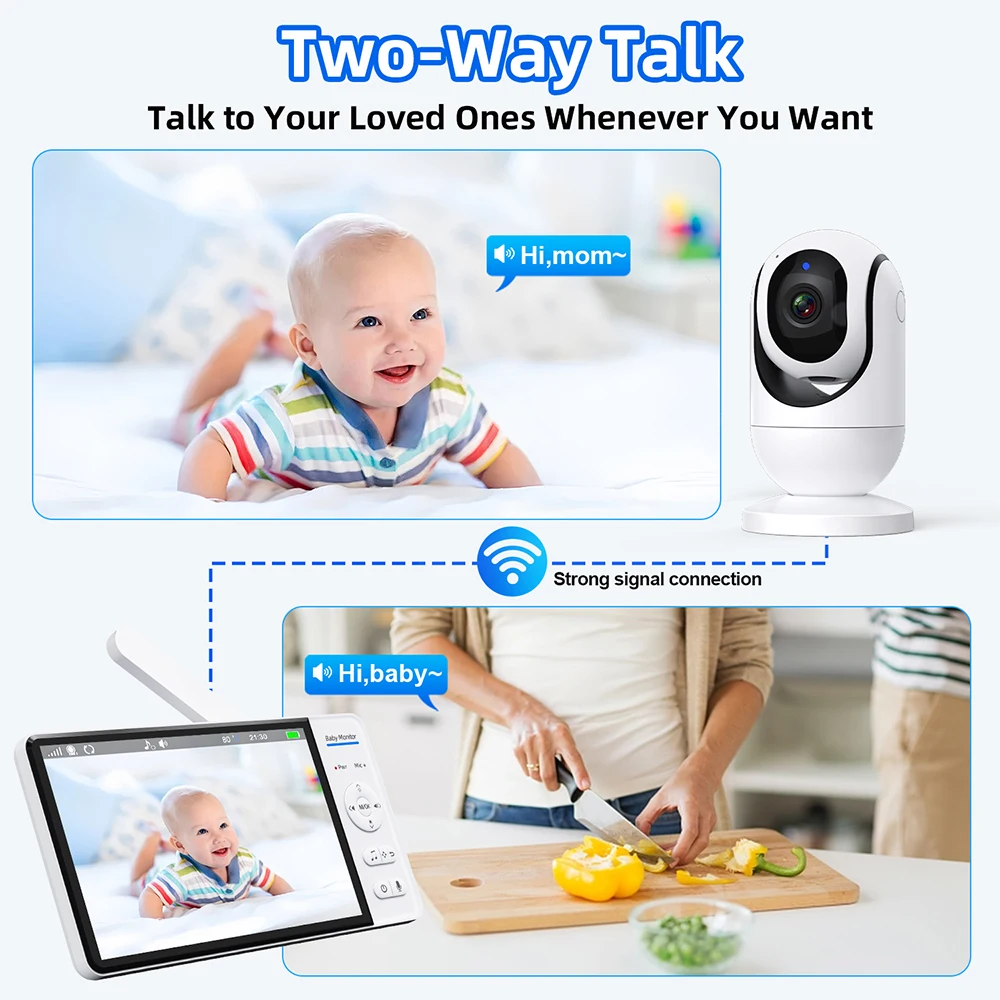 7.0 ''Video Baby Monitor 720P  - Wearable Baby Monitor recensione e prezzo
