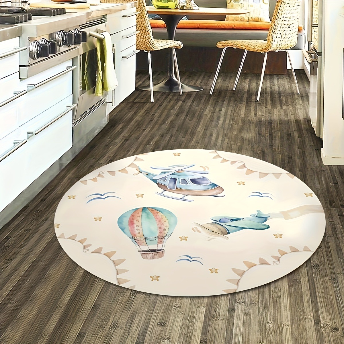 Tappeto da gioco rotondo con m - Baby Nursery Hot Air Balloon recensione e prezzo