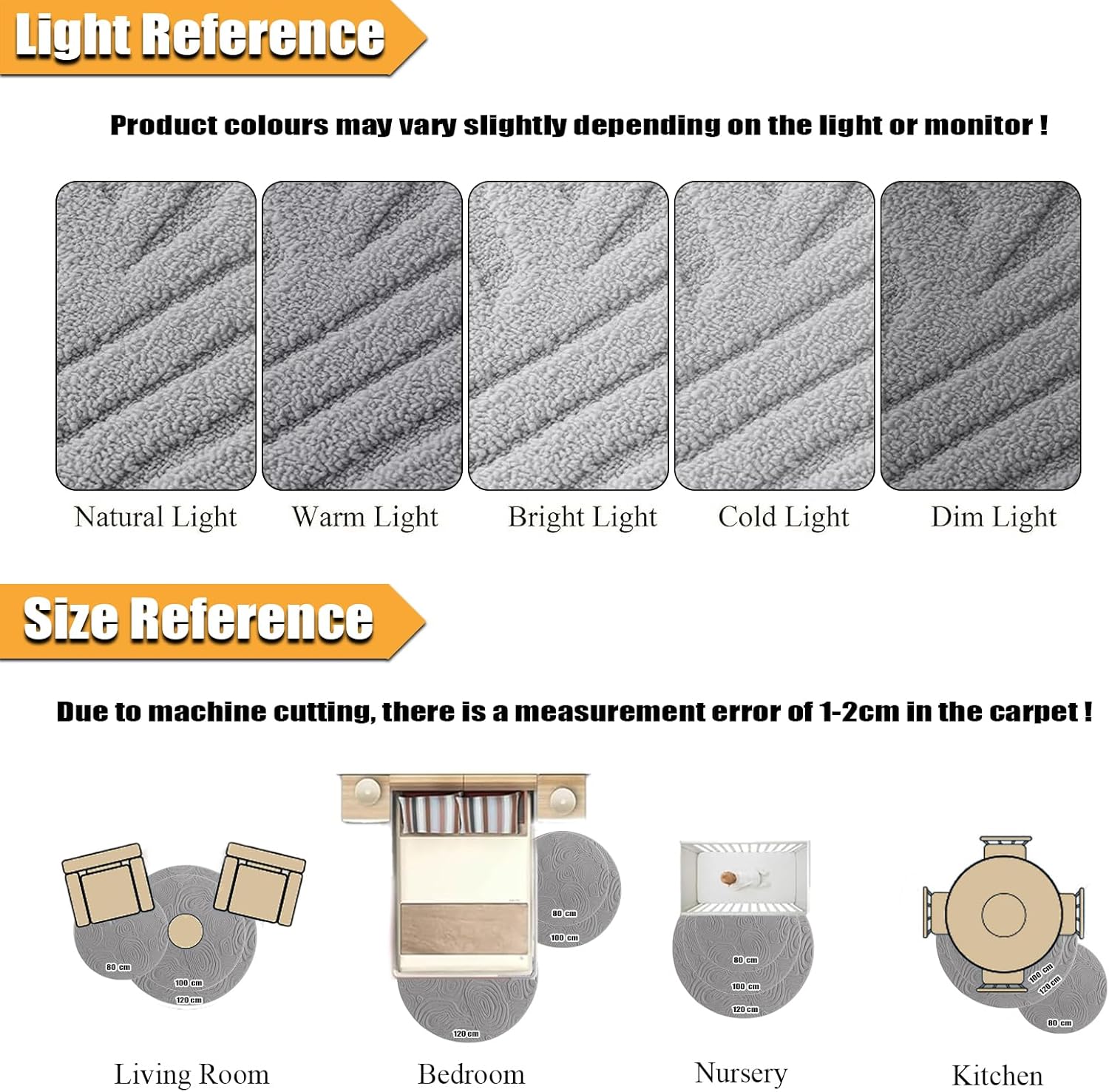 Dnlaphbh Tappeto Rotondo Geome - Baby Nursery Rug recensione e prezzo