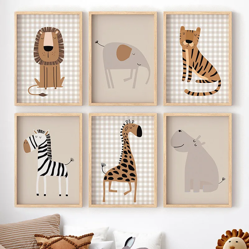 (Senza cornice) Leone, tigre,  - Baby Nursery Jungle recensione e prezzo