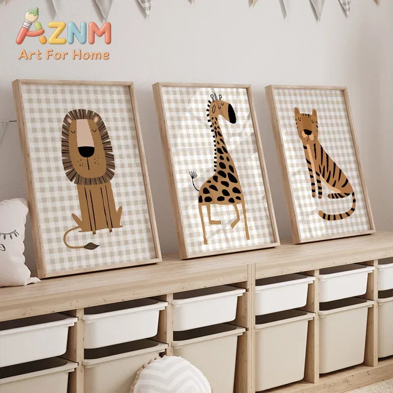 Quadri su tela con animali del - Baby Nursery Jungle recensione e prezzo