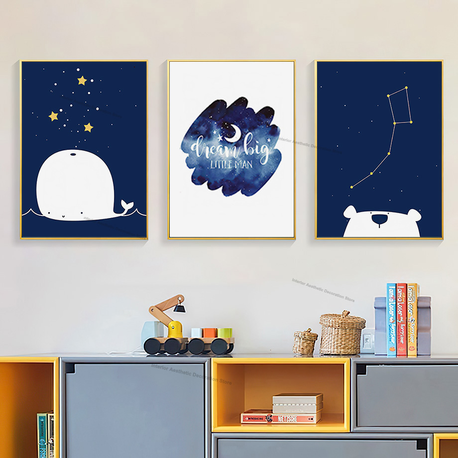 Quadri e Stampe su Tela con Ca - Baby Nursery Hot Air Balloon recensione e prezzo