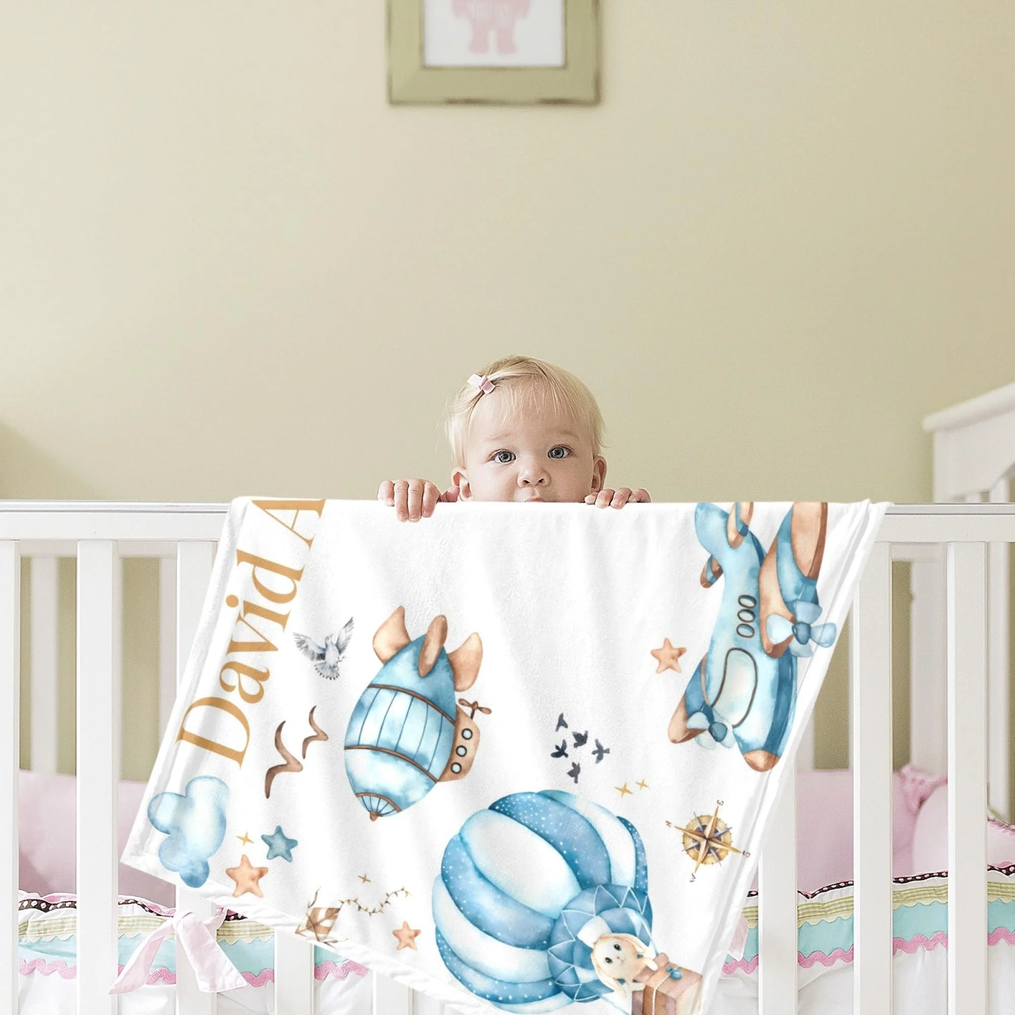 Coperta mensile per neonati VI - Baby Nursery Hot Air Balloon recensione e prezzo