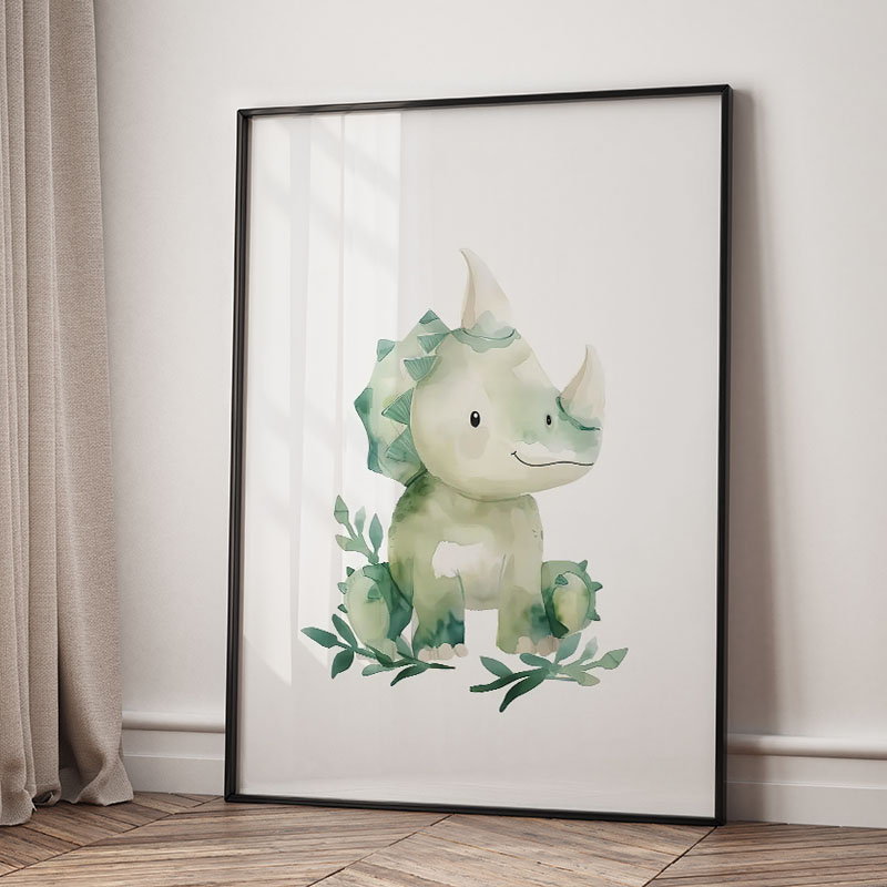 Poster di Dinosauro Cartoon Ka - Baby Nursery Jungle recensione e prezzo