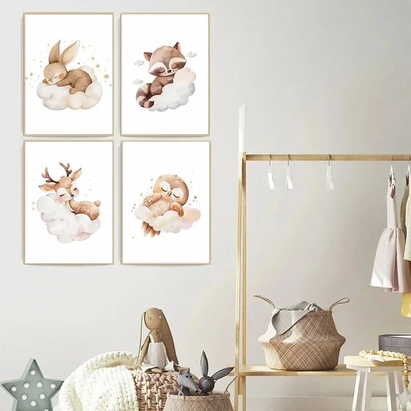 Cartoon Nuvola Animale Tela Pi - Baby Nursery Picture Frames recensione e prezzo