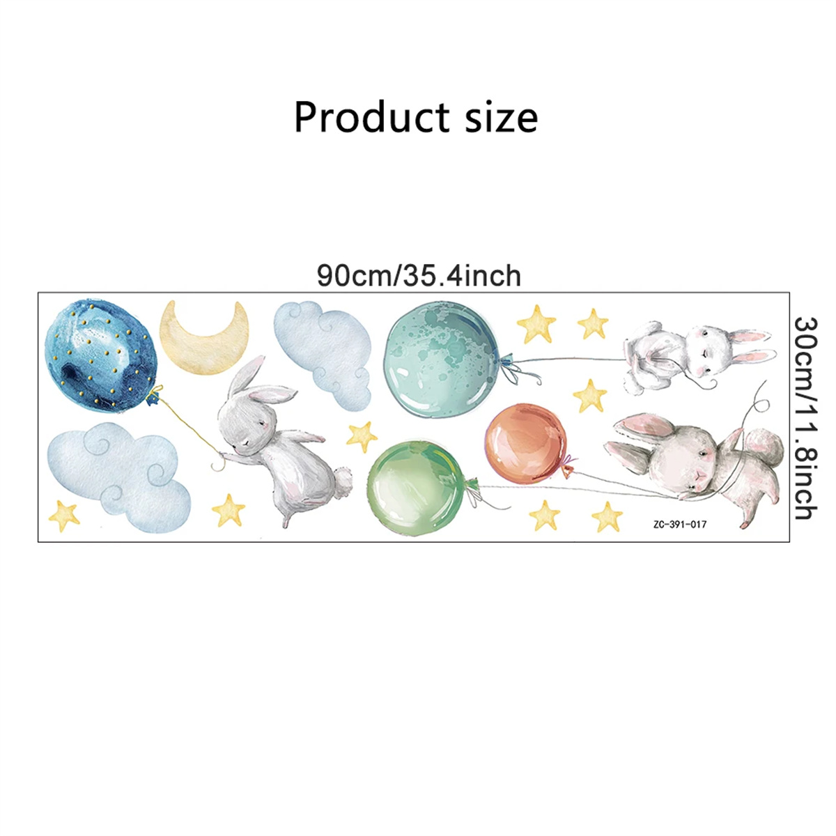 Adesivi Murali a Forma di Anim - Baby Nursery Hot Air Balloon recensione e prezzo