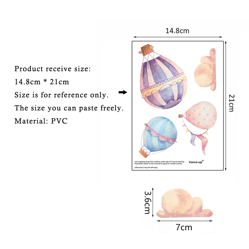 Adesivo da parete creativo e c - Baby Nursery Hot Air Balloon recensione e prezzo