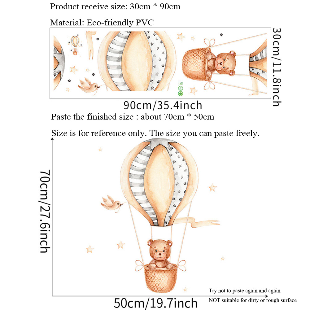 Adesivi Murali con Orsetto e M - Baby Nursery Hot Air Balloon recensione e prezzo
