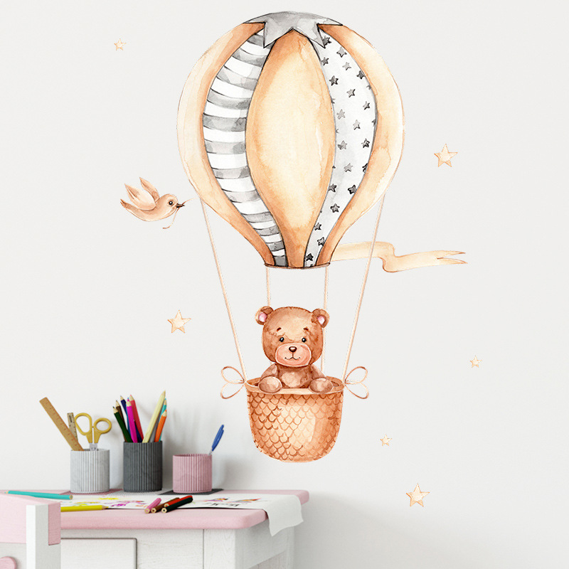 Adesivi Murali con Orsetto e M - Baby Nursery Hot Air Balloon recensione e prezzo