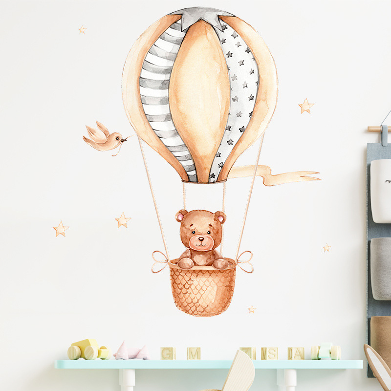 Adesivi Murali con Orsetto e M - Baby Nursery Hot Air Balloon recensione e prezzo