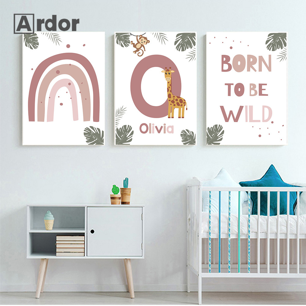 Poster di animali della giungl - Baby Nursery Jungle recensione e prezzo