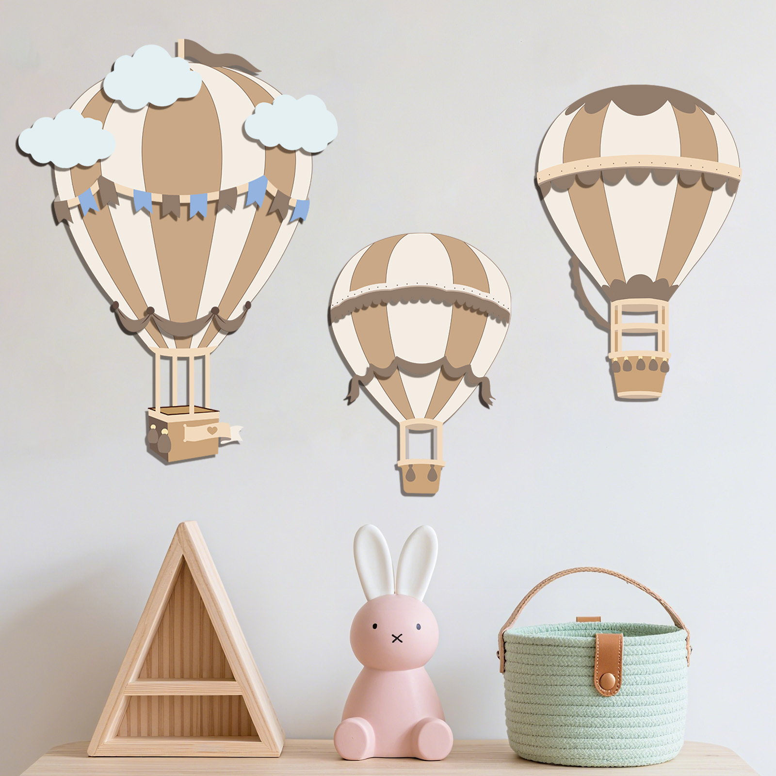 Decorazione da Parete in Legno - Baby Nursery Hot Air Balloon recensione e prezzo