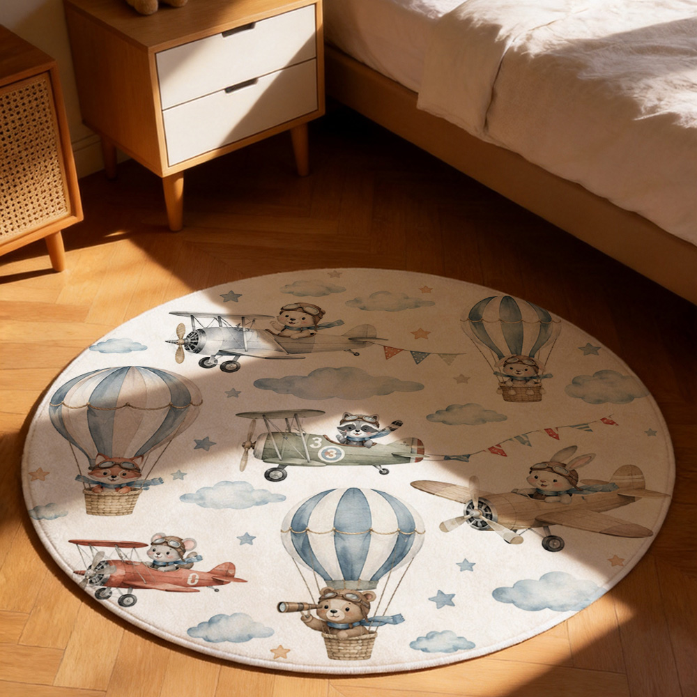 Tappeto per cameretta con simp - Baby Nursery Hot Air Balloon recensione e prezzo