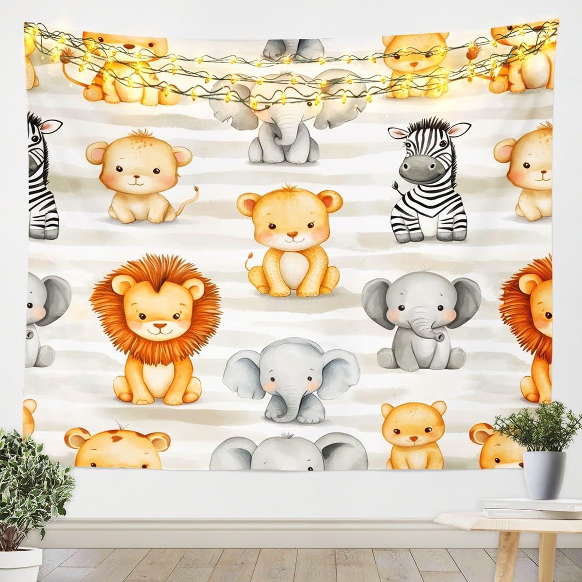 Graziosa Tappezzeria con Anima - Baby Nursery Zoo Animals recensione e prezzo