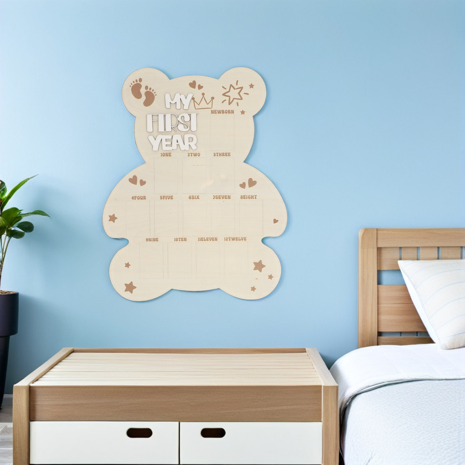 Tavola Fotografica per Neonati - Baby Nursery Picture Frames recensione e prezzo