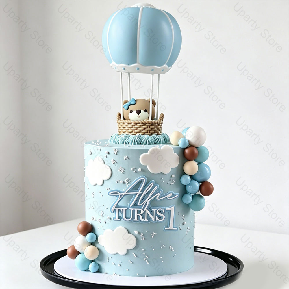 28 Pezzi Decorazioni per Torte - Baby Nursery Hot Air Balloon recensione e prezzo