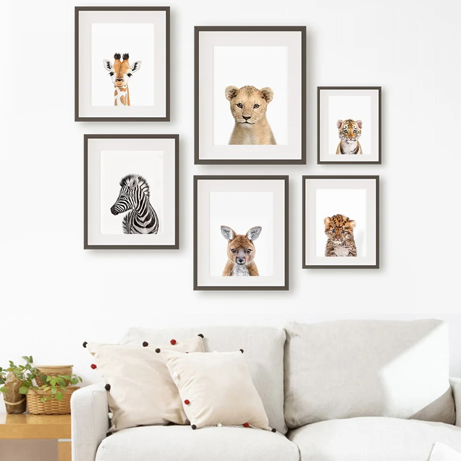1 quadro su tela senza cornice - Baby Nursery Jungle recensione e prezzo