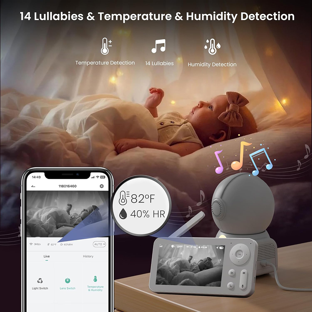 Baby monitor 2K con 2 telecame - Wearable Baby Monitor recensione e prezzo