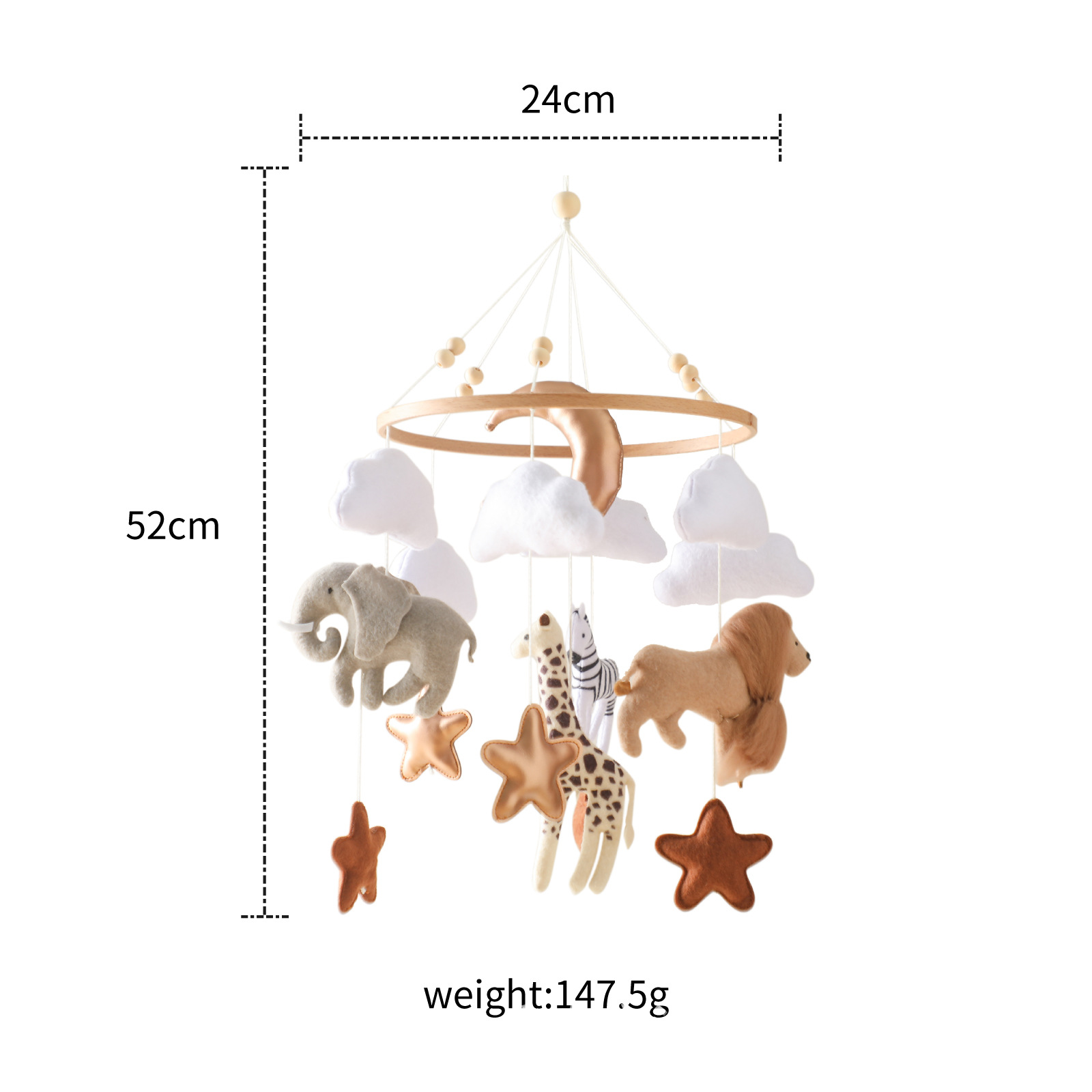 Vendita calda Nordic Feltro fa - Baby Nursery Jungle recensione e prezzo