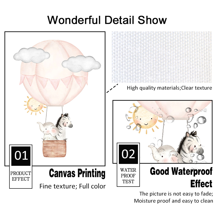 Arte Murale Ebraica per Camere - Baby Nursery Hot Air Balloon recensione e prezzo